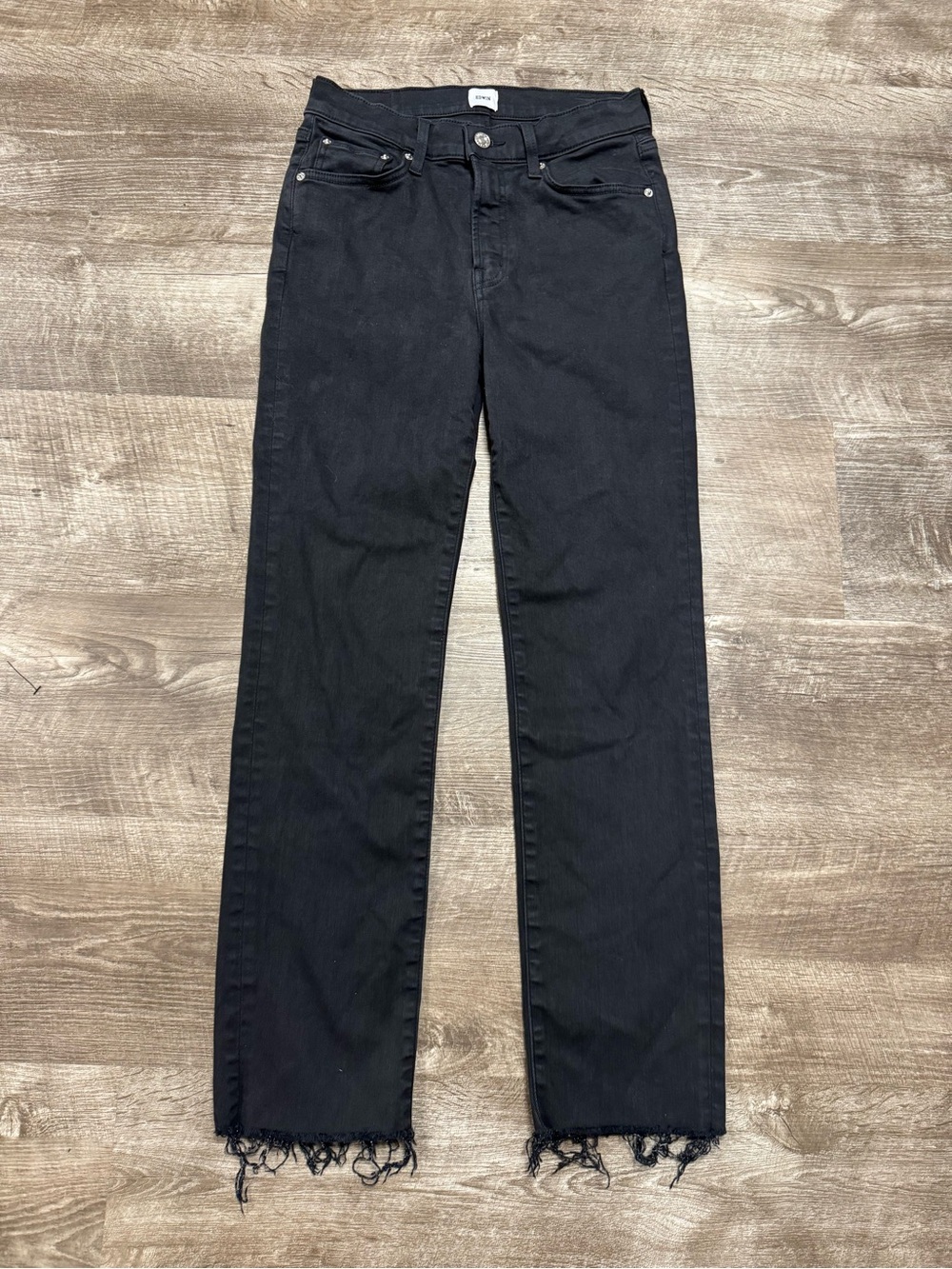 Edwin Black Straight Leg Jeans Size 26